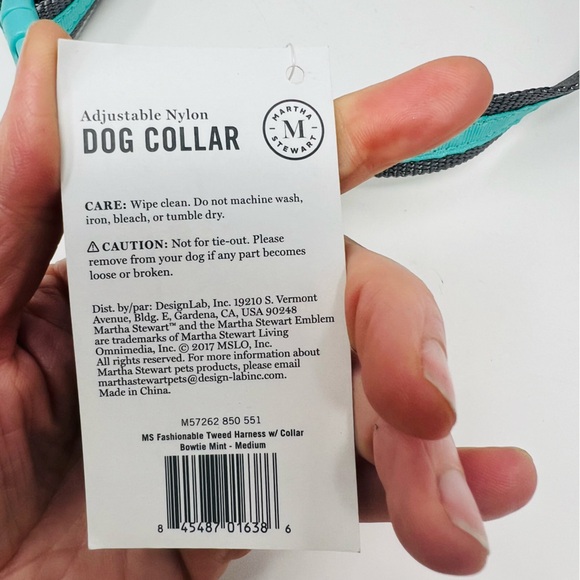 NWT New Martha Stewart adjustable nylon dog collar Size 16 (neck 14-20”) - Picture 4 of 13